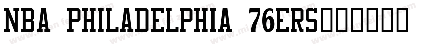 NBA Philadelphia 76ers字体转换